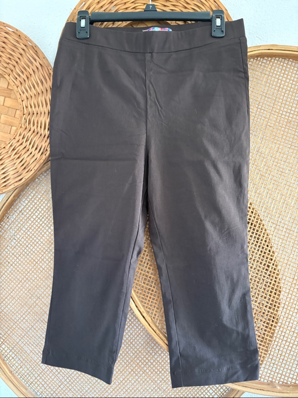 NWOT Urban outfitters brown Capris Peddle Pushers Straight-Leg Stretch Pants